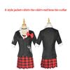 Anime-Spiel Danganronpa, Cosplay-Kostüm, Enoshima Junko Uniform, Kaffee-Arbeitskleidung, Kurzer Rock, Monokuma Kopfschmuck