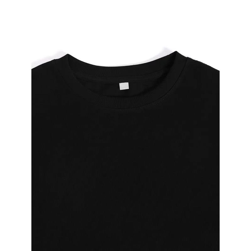 Taglie Europee T-shirt Grafica Icone Horror da Uomo - Nera Casual Manica Corta Girocollo Maglietta Estiva con Freddy Krueger, Jason,