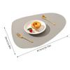 Irregular Shape PU Leather Placemats Set Oil-Proof Waterproof Dual-Sided Place Mats For Kitchen Bistro Tables Bars Coffee Shops
