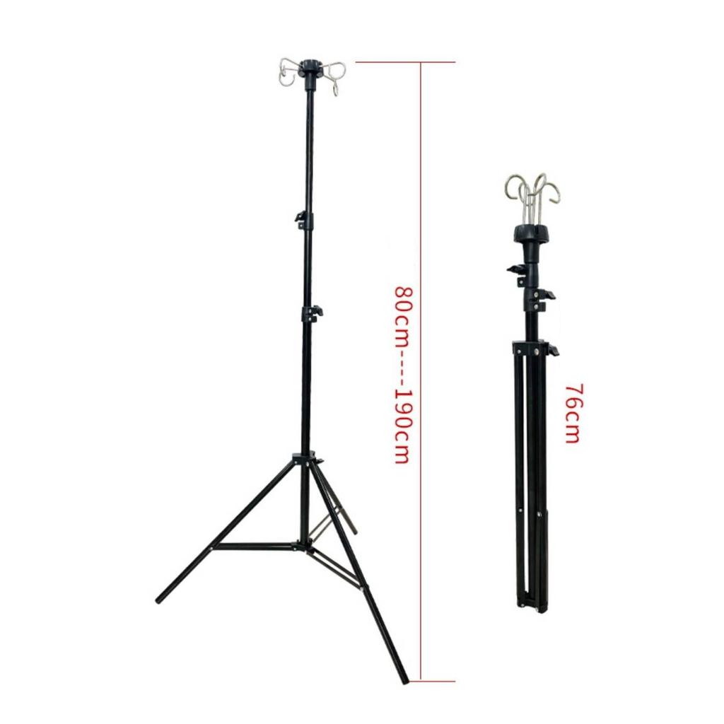 Intravenous Pole Stainless Steel Infusion Stand Height Adjustable