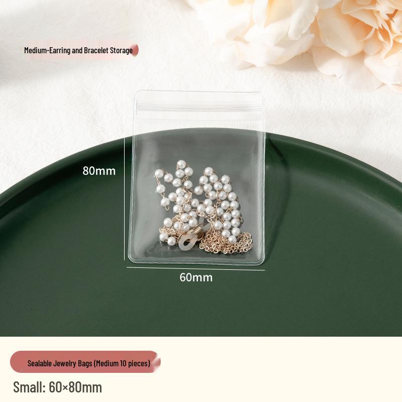 Anti-Oxidation Transparent Jewelry Storage Box & Bags for Earrings, Studs, and Necklaces