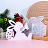Food Safe Silicone Mold for Easter Rabbit Figurine Handmade Resin Decorations Mould for Family Activities