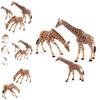 Realistic Pvc Giraffe Family Models For Collectors And Decor Featuring Three Unique Styles