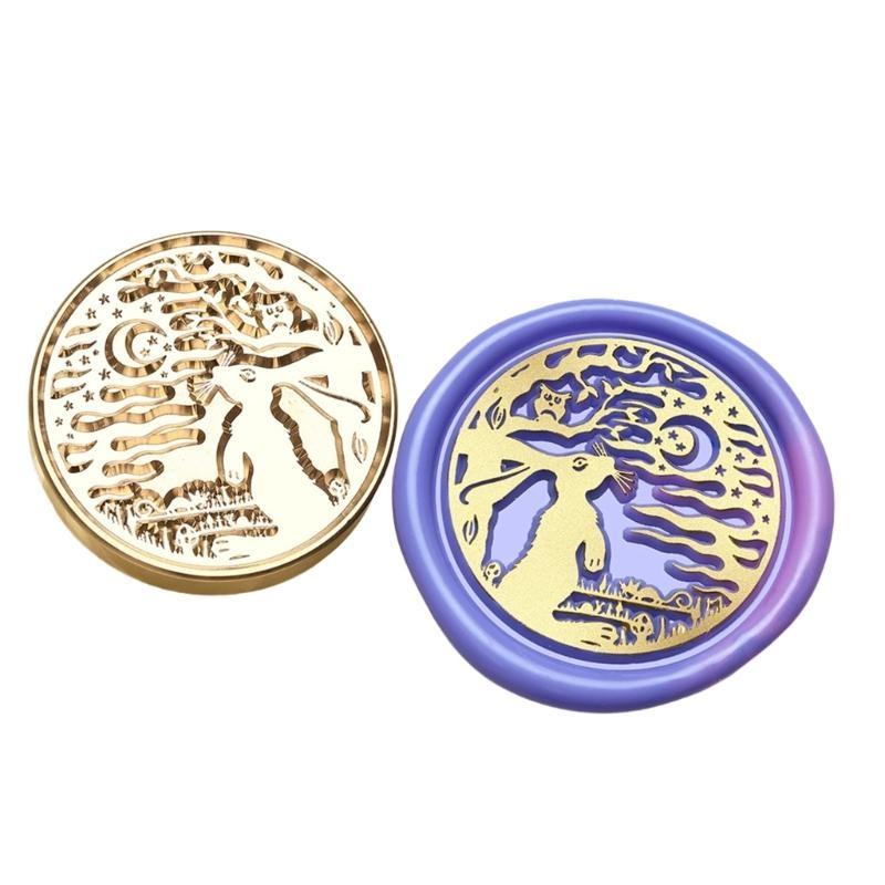  Scrapbooking Theme Wax Seal Stamp Head for Sealing Wedding Invitations Appreciation Card Envelope Party Invitation