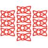 10pcs Bike Motorcycle Phone Mount Tether Silicone Handlebar Cradle Holder Band for Mountain Road