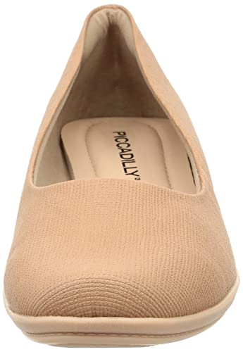 Picajilly Women's 4cm Wedge Pumps, Cappuccino, Sizes 23.5cm-24.0cm, 7890763169099