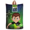 Ben 10 Obcy Ben Tennyson Omnitrix Gra Koc Miękki Ciepły Koc Kładziony Flanelowy Dekoracja na Lato Klimatyzację Pościel