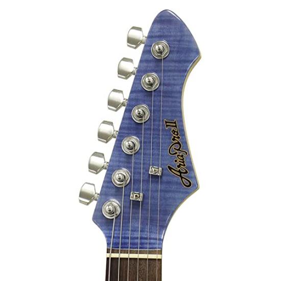 AriaProII LRBL Lorelei Blue Aria Pro II Telecaster Type 3PU Electric Guitar Lorelei Blue 615-AE200