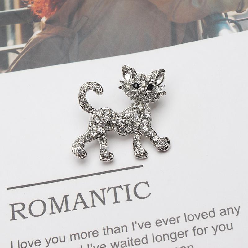 

Брошь Котенок со стразами: Универсальная заколка для корсажа для женской моды