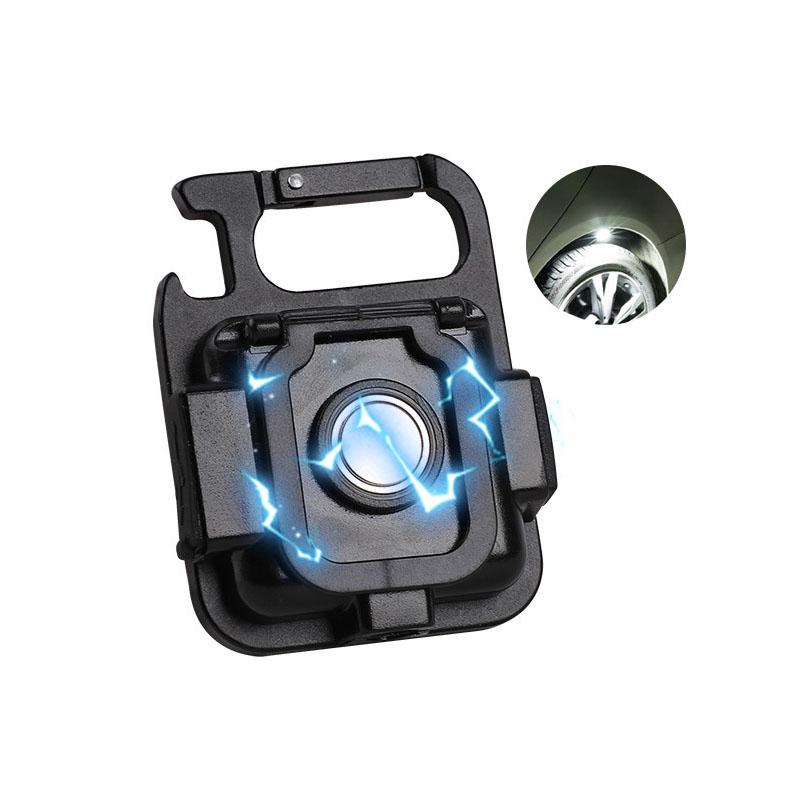 Mini LED Flashlight Work Light Portable Pocket Flashlight Keychains USB Rechargeable For Outdoor Camping Small Light Corkscrew