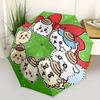 1pc Christmas wreath Automatic Umbrella Durable Iron Frame & Plastic Handle, Gift for Men & Women, Sturdy Construction,Playful Design yy250826152