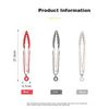 LOCK&LOCK Stainless Steel Silicone Food Tongs, Multifunctional Bread Tongs, Steak Tongs, Small Size, Single Piece - Red