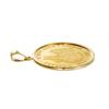 24K Pure Gold Cat Coin Simple 18K Engraved [SPERANZA] Pendant, Mother's Love, 1/10oz, Frame,