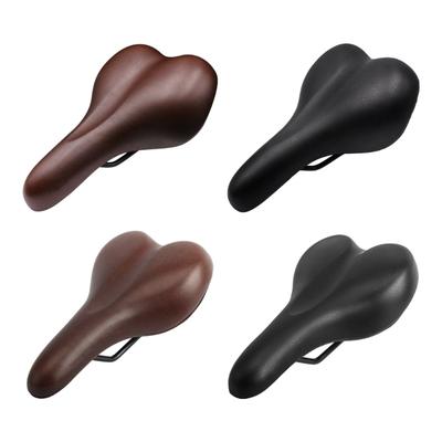 PU Leather Bike Saddles Seat Pad Nonslip Comfortable Bicycles Saddles Bike Cushion for Mountain Exercise Bike Enduring