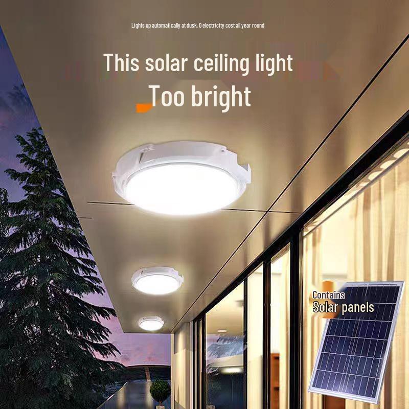 Cross-Border Solar LED Ceiling & Street Light for Indoor & Courtyard