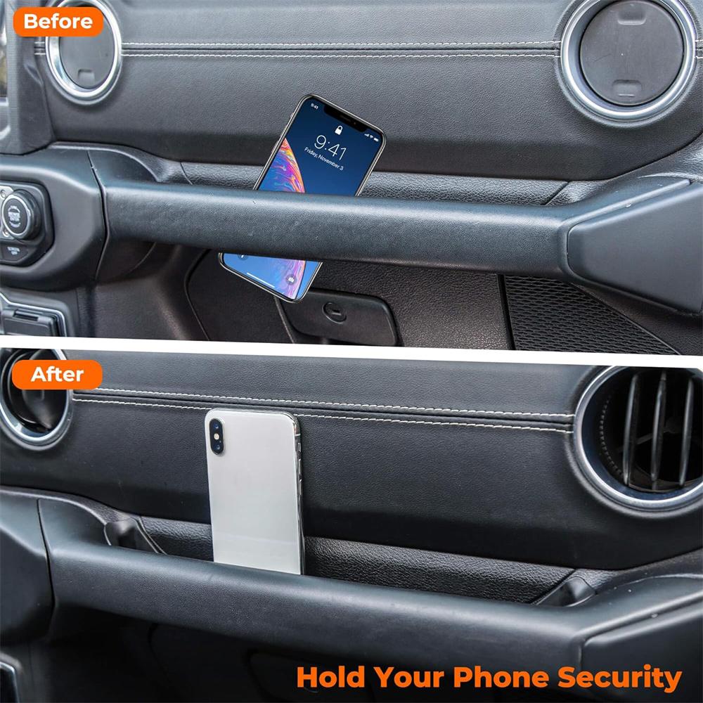 Passenger Grab Handle Storage Tray Box For 18-23 Jeep Wrangler JL JT Accessories