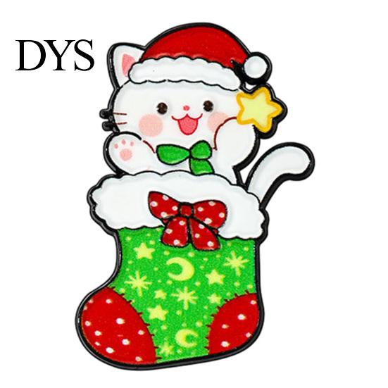 Kitten Decorative Pin Christmas Cartoon Cat Enamel Brooch, Badge for Animal Shape Men Women, Sweater Cardigan Coat Dress Jewelry Accessories Brooches