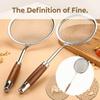 Wooden Handle Flour Filter Spoon Rustproof Fine Mesh Strainer Spoon Matcha Sifter  Kitchen Tools