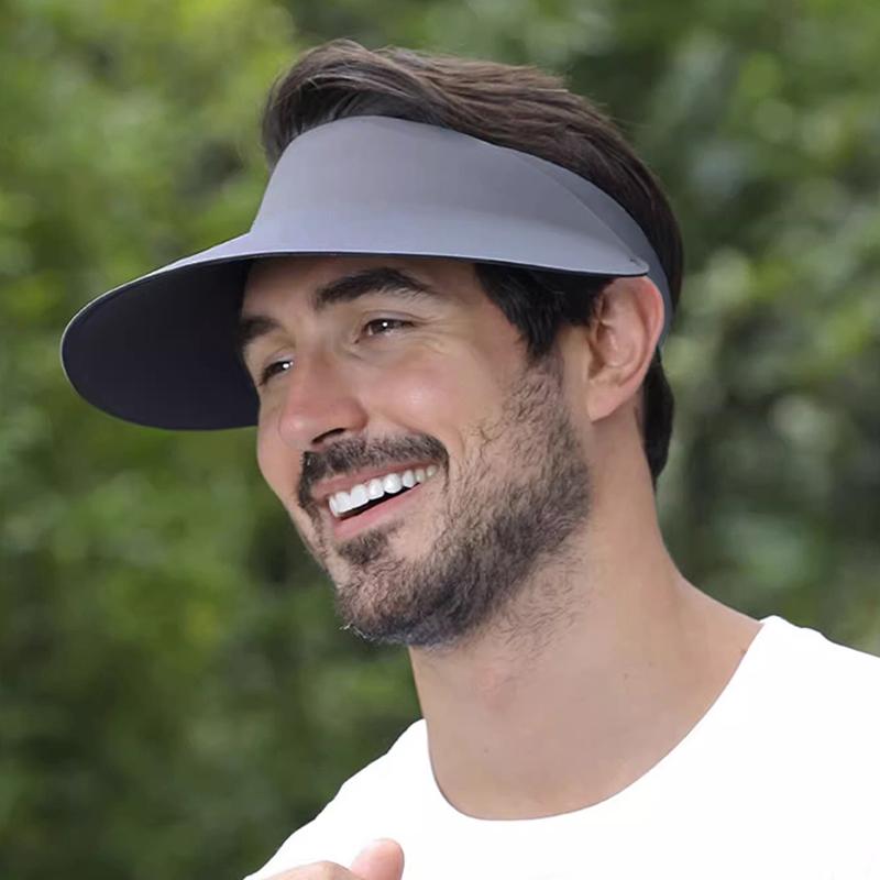 Unisex Couples Sun Visor Cap, Spring Summer UV Protection Breathable Hat, Adjustable Elastic Band for Outdoor Work & Daily Wear