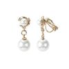 Non Pierced Simulated Pearl Clip On Earrings For Women Elegant Ear Jewelry Accessories