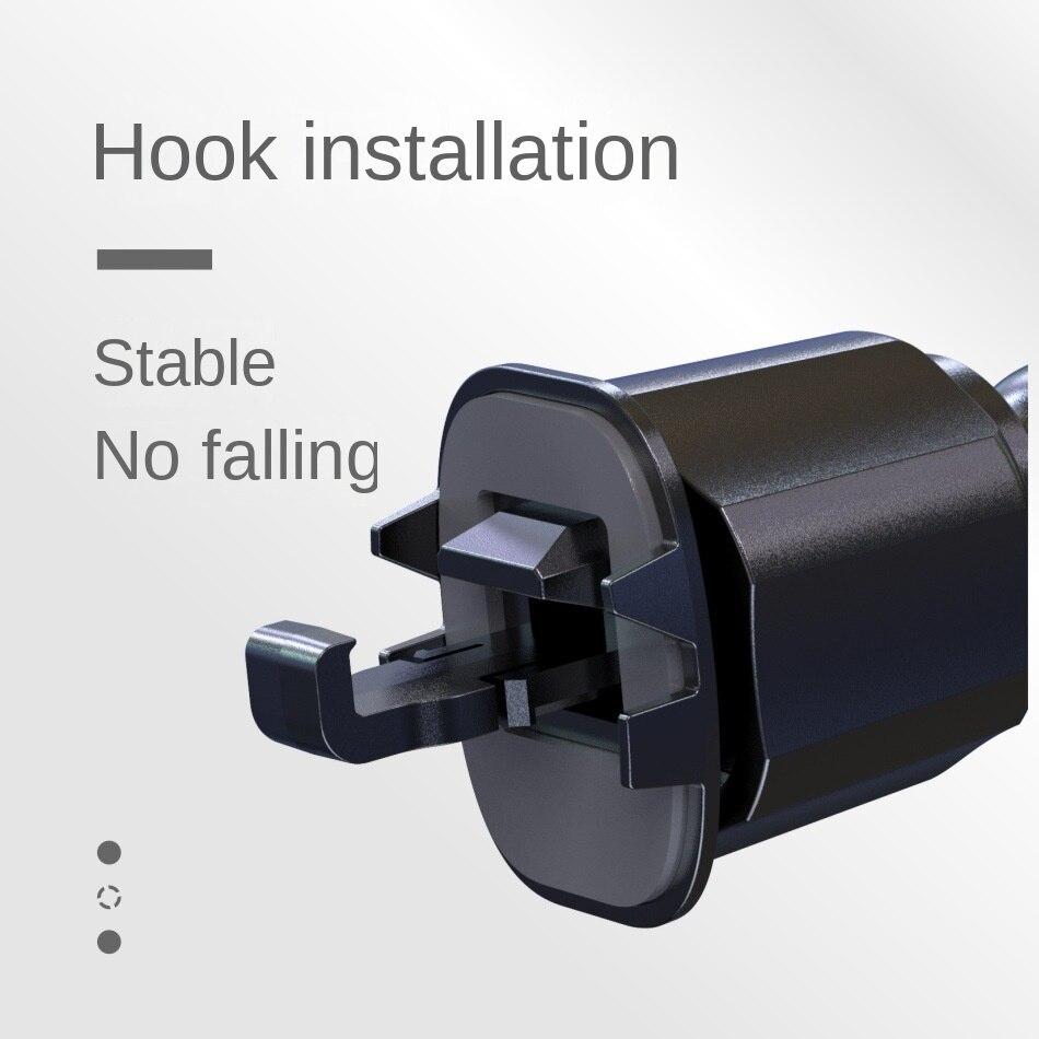 Car Phone Holder with Double Adhesive - 360° Stereo Rotation Hook Type Holder for Auto Supplies