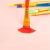 Kids Paintbrush with Palettes , Plastic Handle Paint Brush Easy to Clean for Toddler Gouaches Watercolor Oil Acrylic