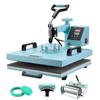 Heat Press Machine 15x15 In 5 In 1 with 30oz Tumbler Press T-Shirts Green