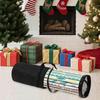 Wrapping Paper Organizer Storage Paper Roll Holder Christmas Decor Organizer With Zipper Transparent Holiday Decoration Box For