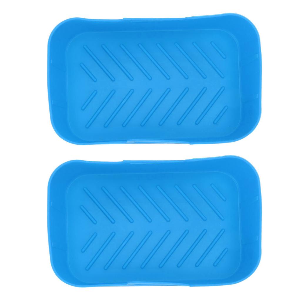 2pcs Fryer Silicone Basket Nonstick High Temperature Resistanc Fryer Liner with Brush for Ninja