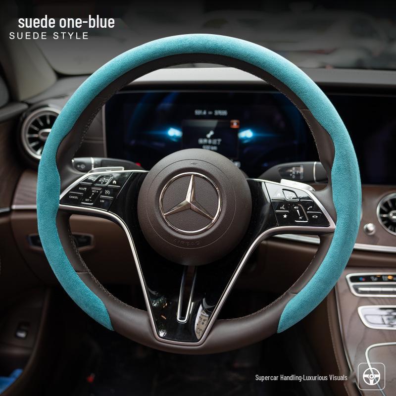 Mercedes-Benz & Volkswagen Suede Sport Steering Wheel Cover - Ultra-Light & Thin