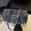 Korean Niche Denim Bag Women's 2025 New Casual Fashion Large Capacity Shoulder Bag Foreign Style Commuter Armpit