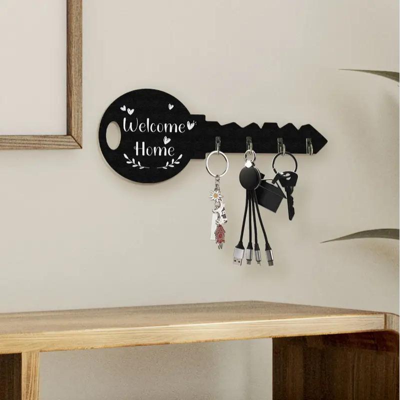 1 PCS Creative Porch Keychain Bohemian Style Country Wooden Key Hook Creative Porch Keychain Craft Hook