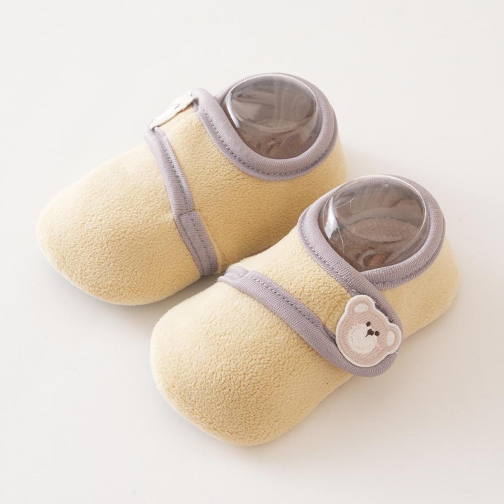 Ein Paar Warme Kleinkindsocken Anti-Rutsch Babysocken Schuhe Niedliche Hausschuhe Kalte Jahreszeit