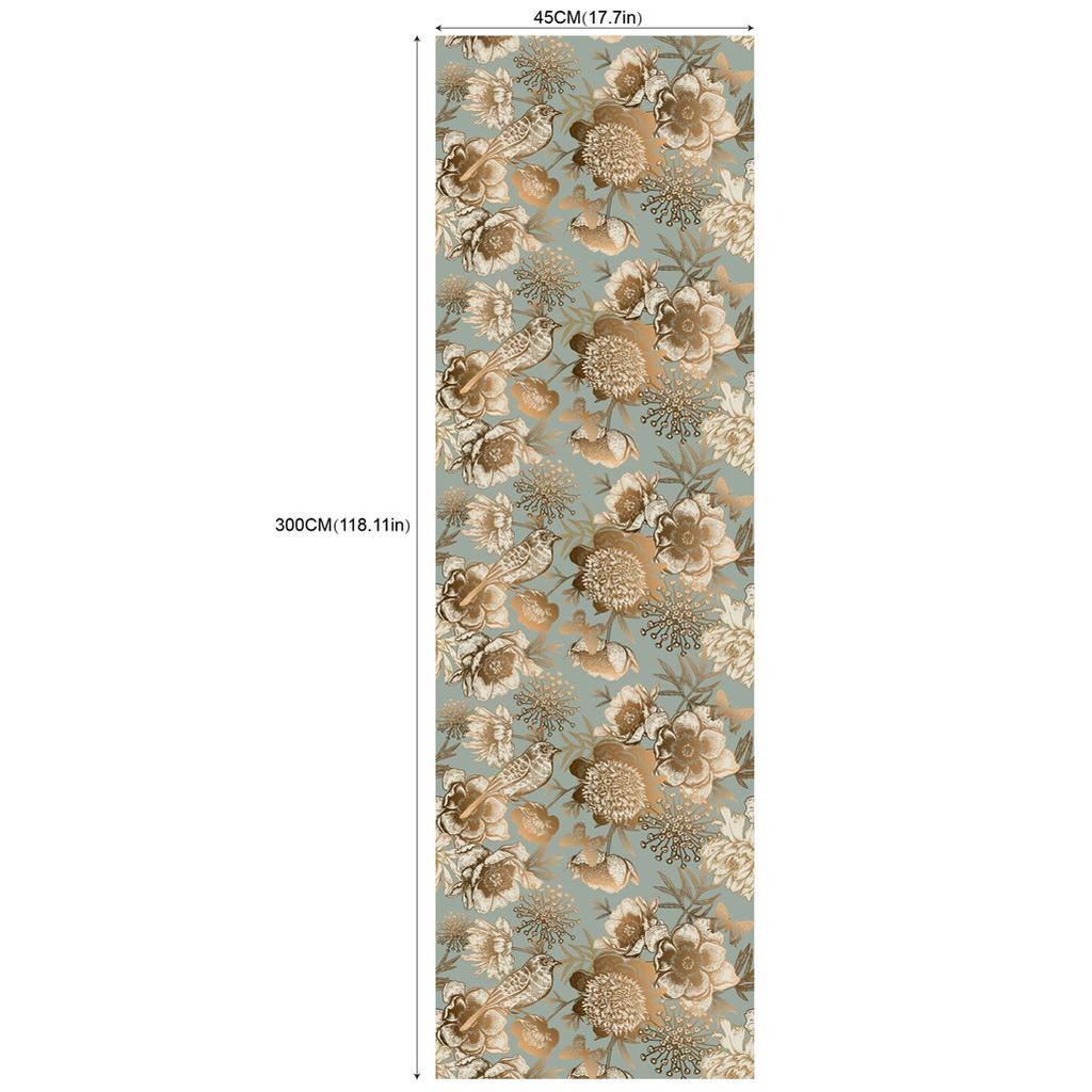 Pattern Sticker, Hotel Bedroom Cafe Renovation Wall Bookcase with Glue Self-adhesive PVC Wallpaper Commercial Waterproof
