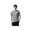 Anta Comfortable Casual Simple Solid Color Round Neck Pullover Versatile Short Sleeve T-Shirt Men Tops Monet-Gray 152520141-2
