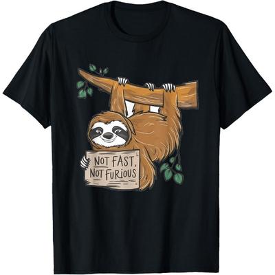 Cute Sloth NOT FAST NOT FURIOUS T-Shirt
