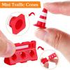 Kisangel 72 Pcs Road Sign Barricade Toy Kids Decor Mini Toys for Kids Childrens Play Sets Orange Cones Mini Safety Cones Mini Toy Traffic Cones