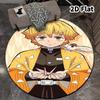 Demon Slayer Kimetsu No Yaiba Round Area Rug Carpet Rug For Living Room Bedroom Sofa Playroom Decor Nonslip Floor Mat