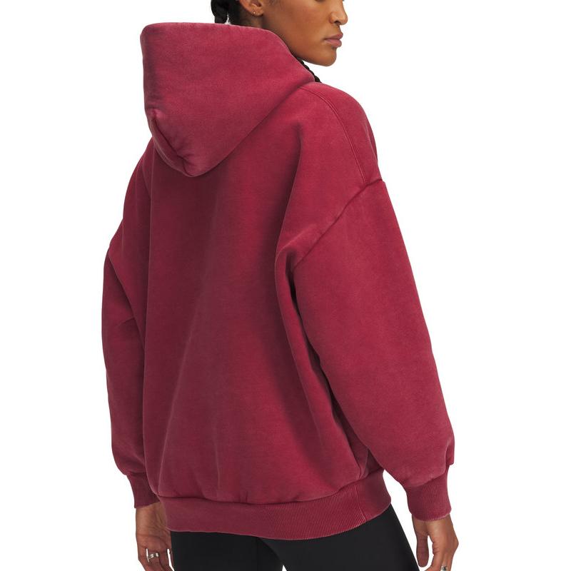 Under Armour Icon Fleece Training Hoodie Women hoodies Flame-Red 1386485-625