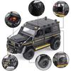 Model de mașină Benz G550 la scară 1/24 de jucărie, mașină de jucărie cu tragere înapoi cu sunet și lumină pentru copii, copii mici, băieți, fete, colecție de cadouri