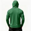 Men’s Hooded Long Sleeve Shirt with USA Flag Print 250 Years Graphic Lightweight Pullover Top