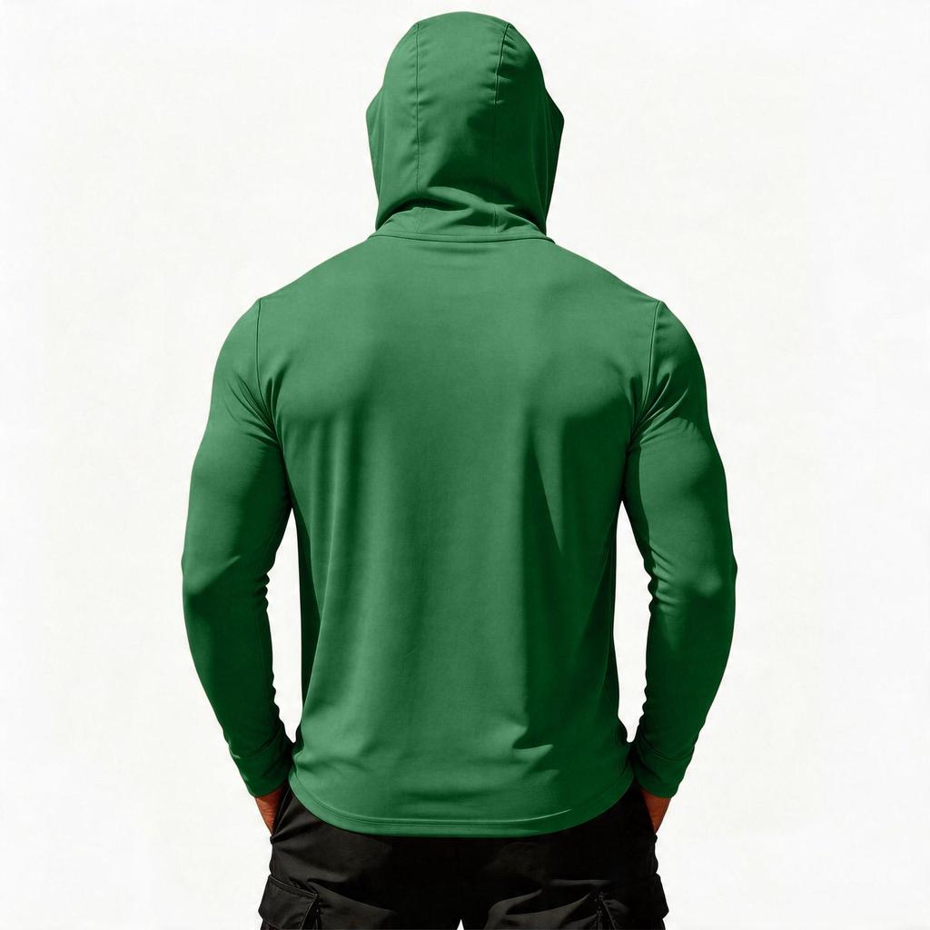 Men’s Hooded Long Sleeve Shirt with USA Flag Print 250 Years Graphic Lightweight Pullover Top