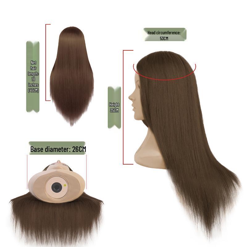 Mannequin Head with Shoulders for Barbering, Updos, and Wig Styling Practice