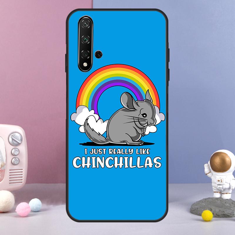 Cartoon Chinchilla For Huawei Nova 12i 12s 11i 8i 7i 9 10 SE Y60 Y61 Y70 Y72 Y73 Y90 Y91 P20 P30 P40 Lite Case