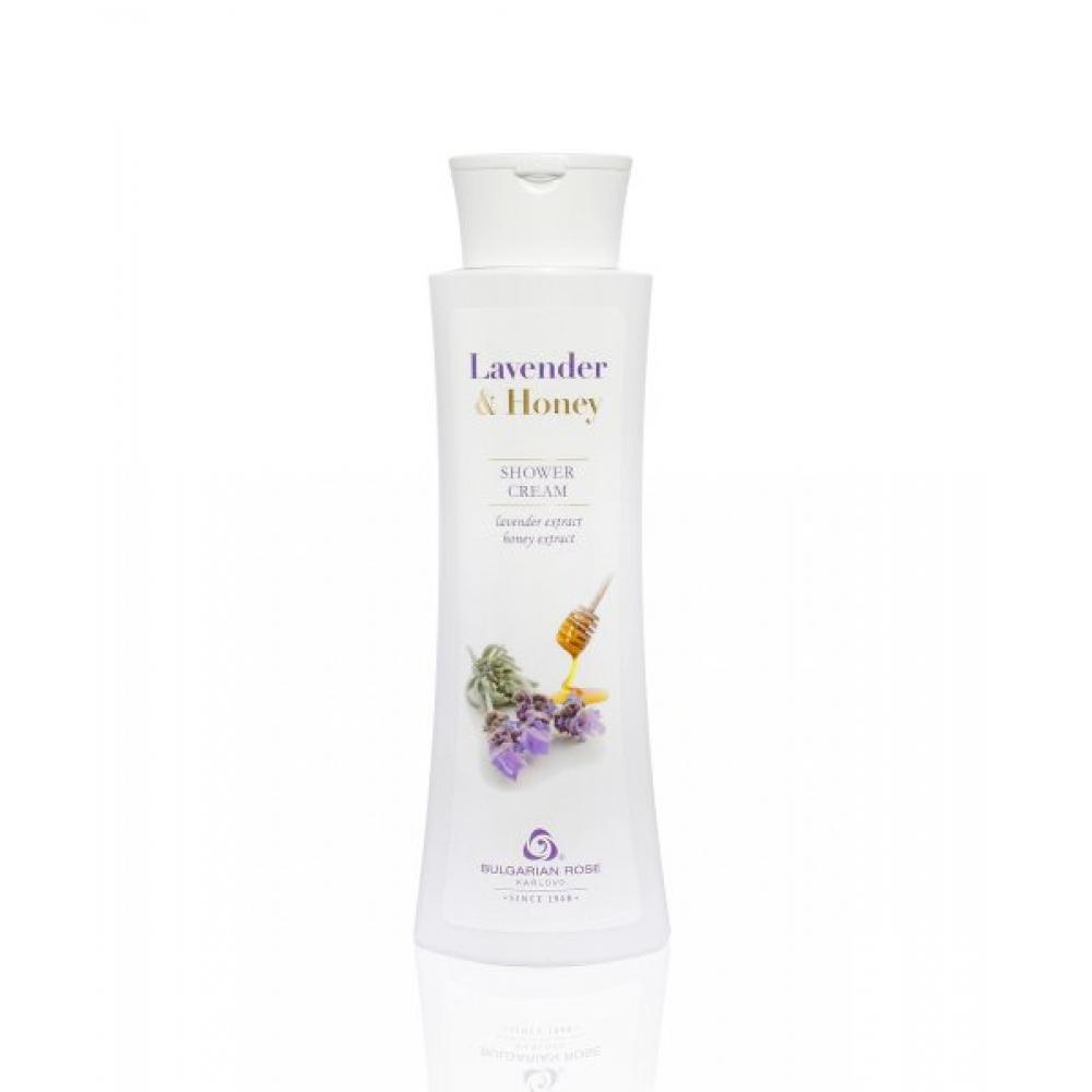 Bulgarian Rose Lavender Honey Shower Cream 400ml Large Capacity FREE