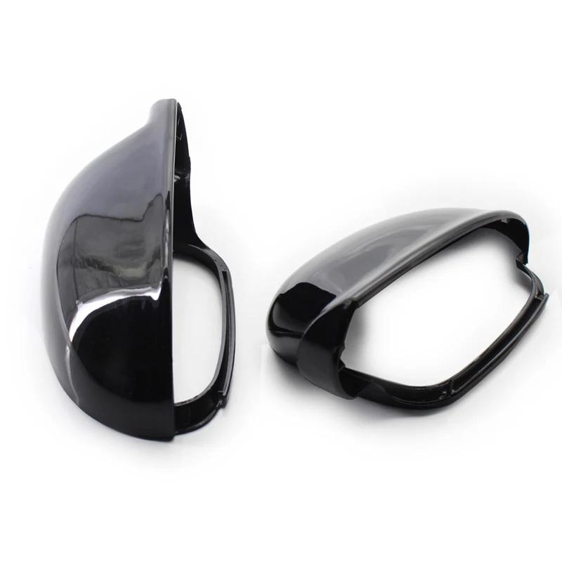 For VW Golf MK5 GTI Jetta 5 (Glossy Black ) carbon fiber Passat B6 B5.5 Side Wing Mirror Covers Caps Sharan Golf Plus EOS