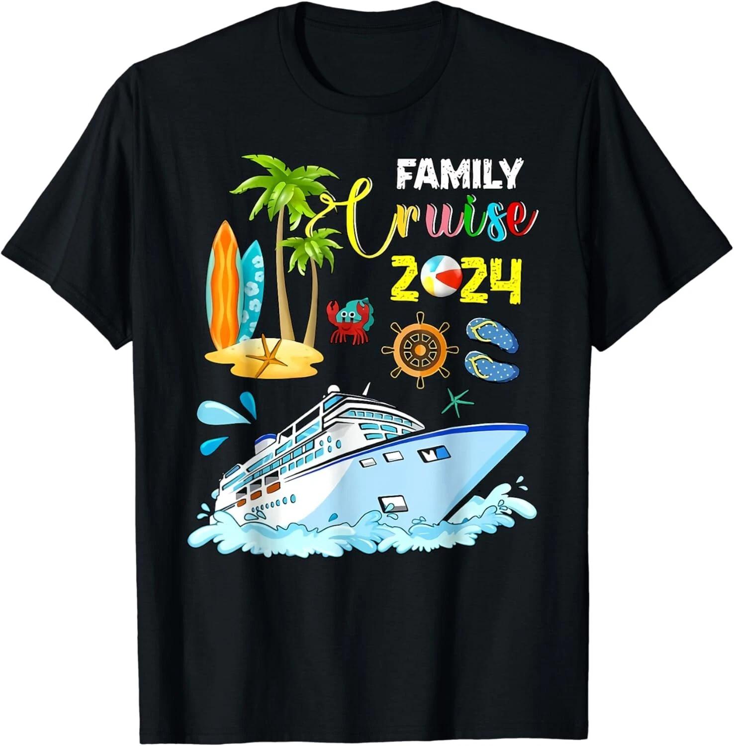 Family Cruise 2024 Summer Vacation Matching Gift Unisex T-Shirt 4XL