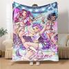 Custom Name Blue Tiger Hat Party Blanket For Couch Bed Plush Cozy Fuzzy Blanket Super Soft Warm Blankets For Fall And Winter 0916193