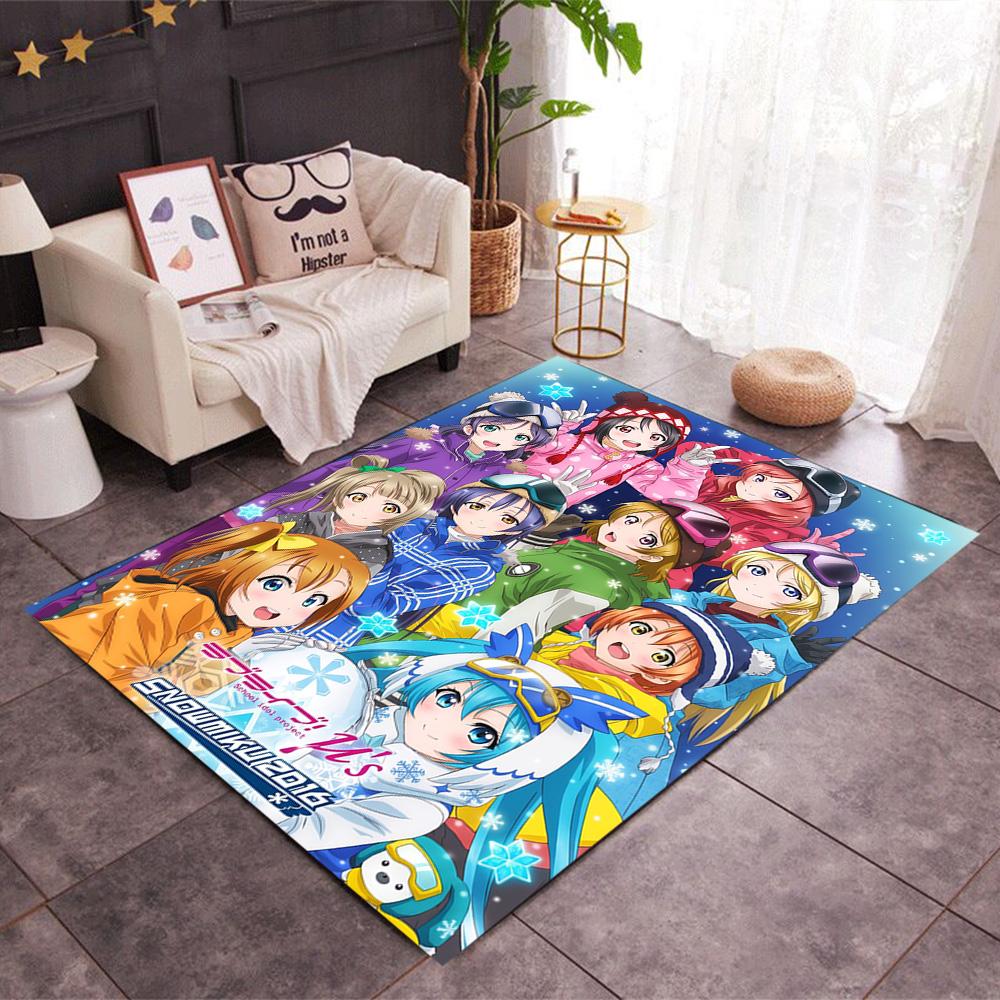 Girl Power Celebration Floor Mat Suitable for Outdoor Dining Room Kitchen Playrooms Anti-slip Rug Anime Office Decor Gift for Festivals