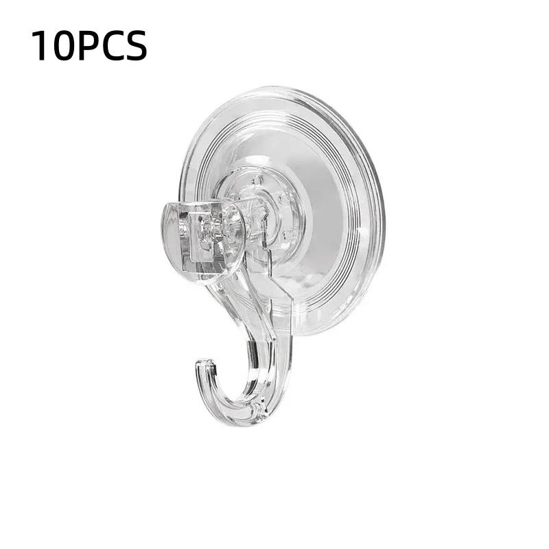 Suction Cup Hook, Transparent and Reusable Heavy-duty Vacuum Suction Cup Hook, Glass Kitchen Supplies, Bathroom Towel Hook